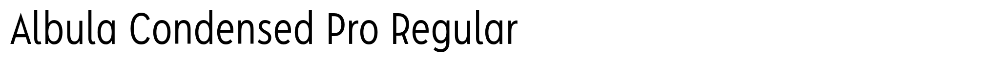 Albula Condensed Pro Regular image